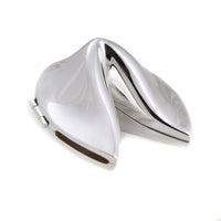 Silver Fortune Cookie Keepsake Box