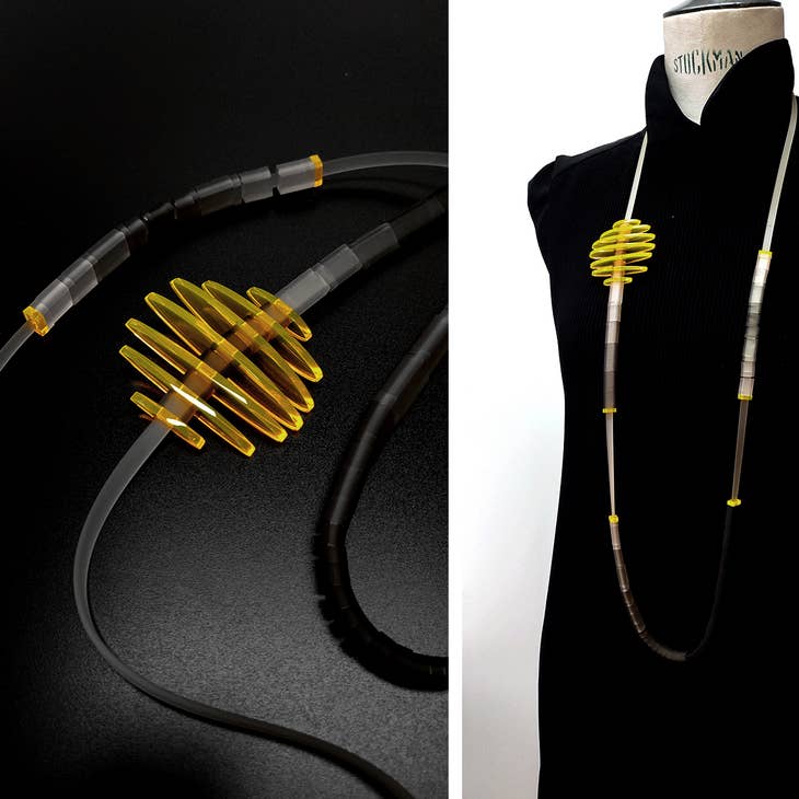 Space Oddity Neon Yellow Rio Necklace