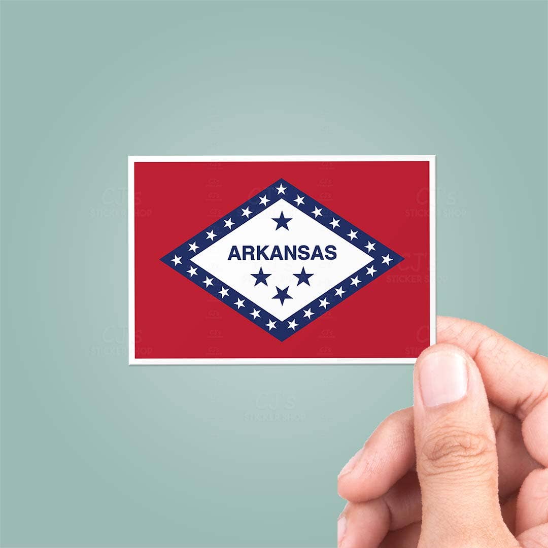 Arkansas State Flag Sticker – Arkansas Museum of Fine Arts Store