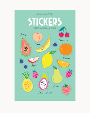 Fruits Clear Stickers