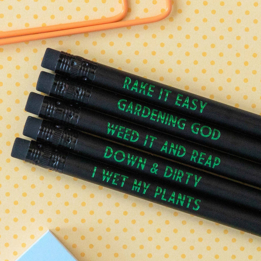 Gardening Pencil Set - I Wet My Plants