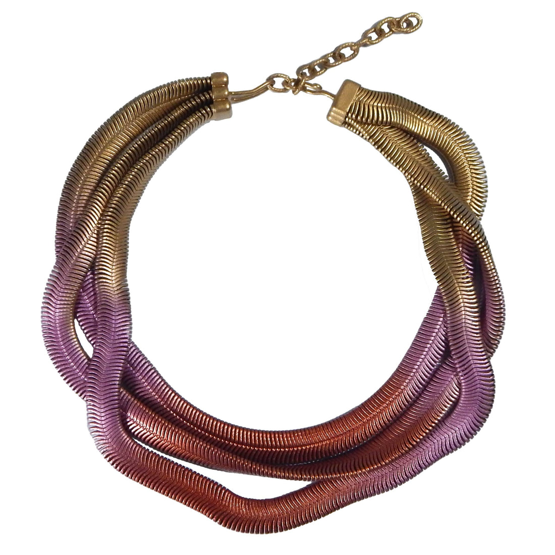 16" 3 Strand Fern Chain Necklace