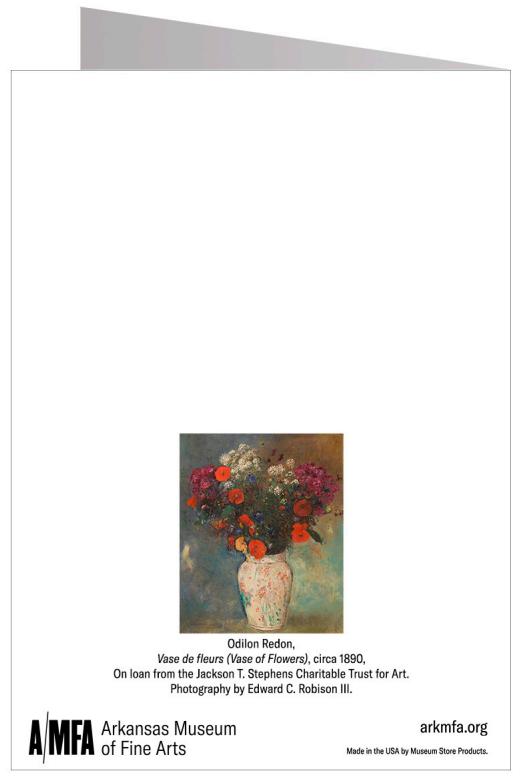 Vase de fleurs (Vase of Flowers) Notecard
