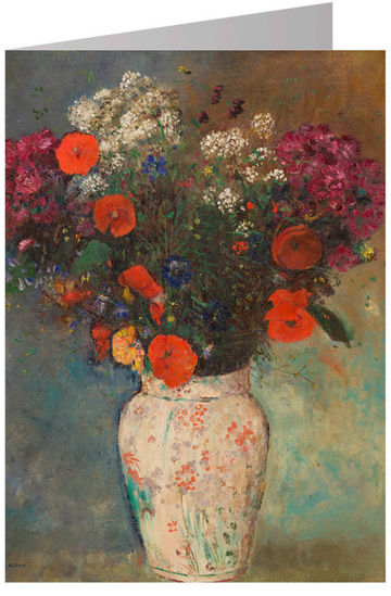 Vase de fleurs (Vase of Flowers) Notecard