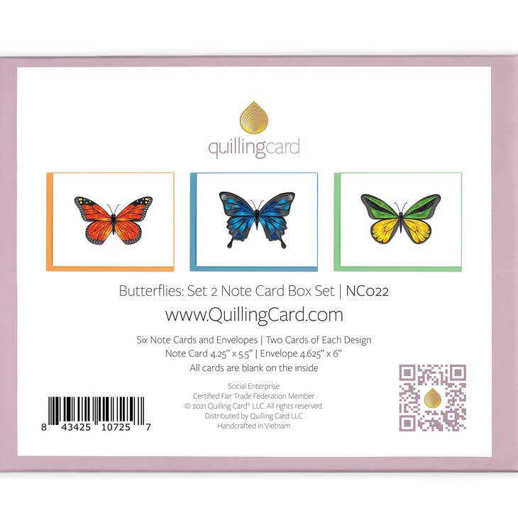 Butterflies Note Card Set