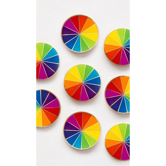Rainbow Color Wheel Pin
