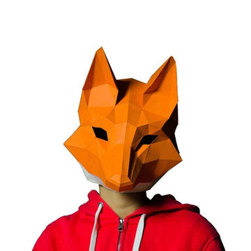 3D Fox PaperCraft Mask Kit