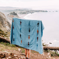 Sky Blue Baja Thunderbird Blanket