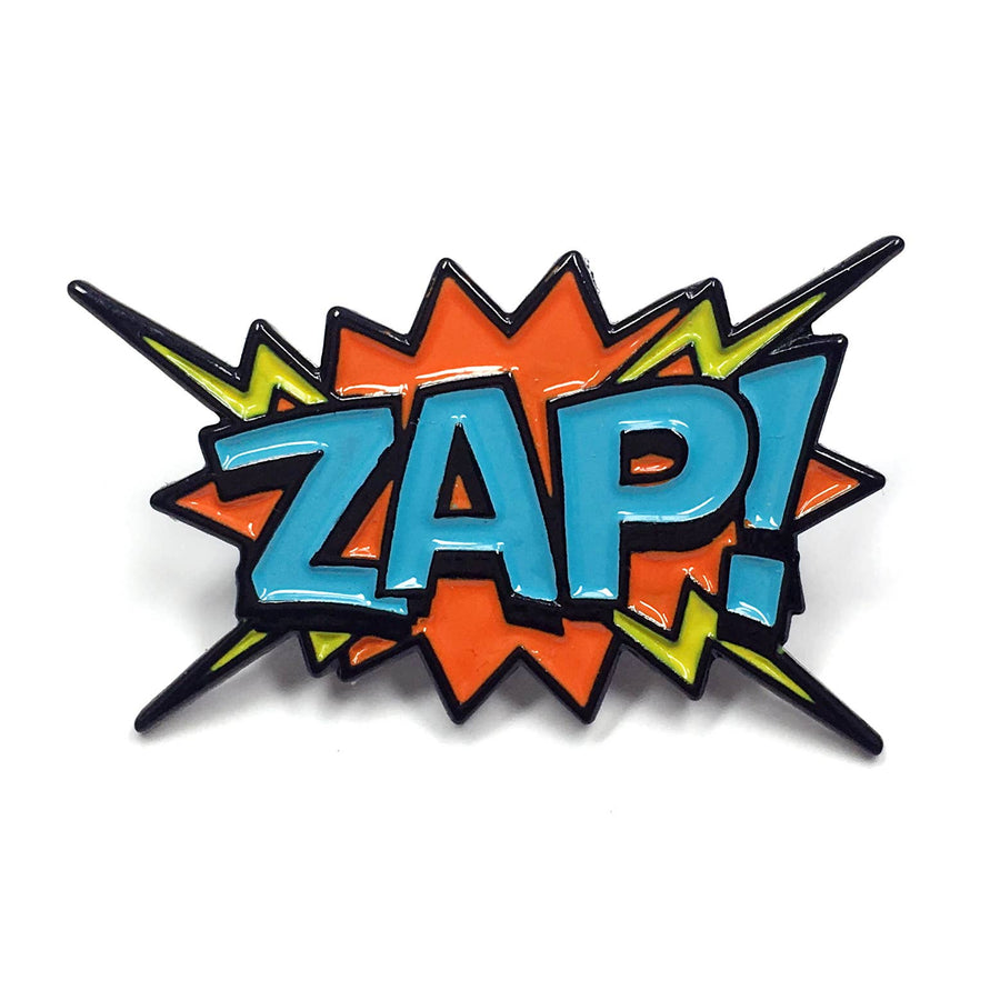 "ZAP!" Pop Art Comic Book Enamel Pin