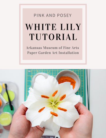Pink and Posey White Lily Tutorial + Supply Kit